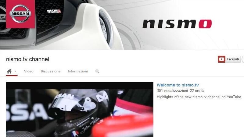 NISMO.TV: su YouTube un canale dedicato alle attivit&agrave; agonistiche Nissan
