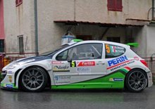 CIR 2013. Giandomenico Basso e Mitia Dotti (Peugeot 207 S2000) vincono il Rally del Ciocco