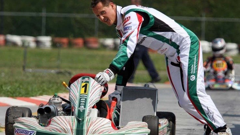 Michael Schumacher torna a girare coi kart