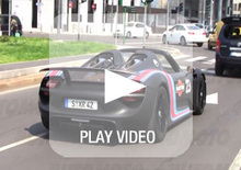 Porsche 918 Spyder: video su strada