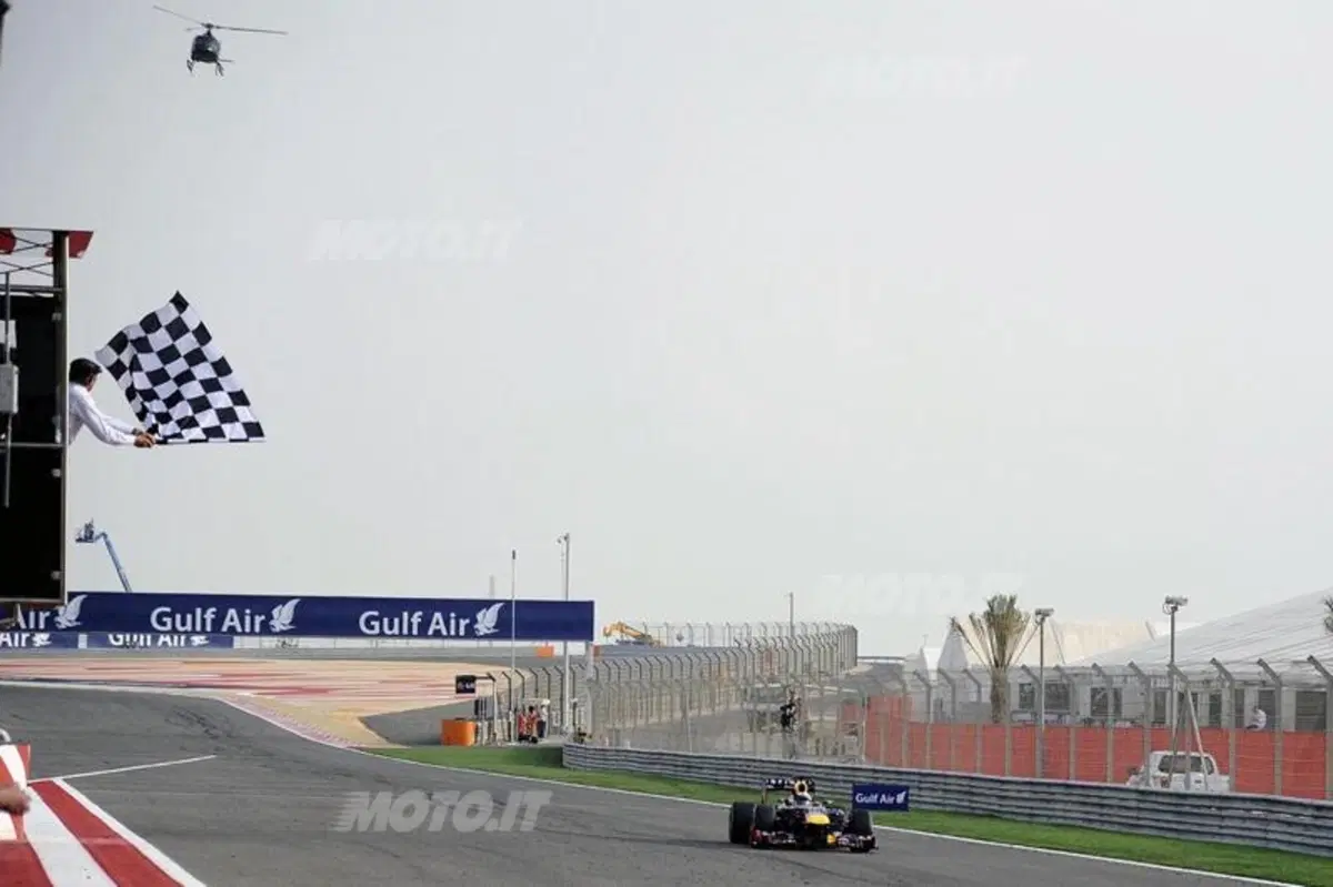 F1 GP Bahrain 2013: vince Vettel (25)