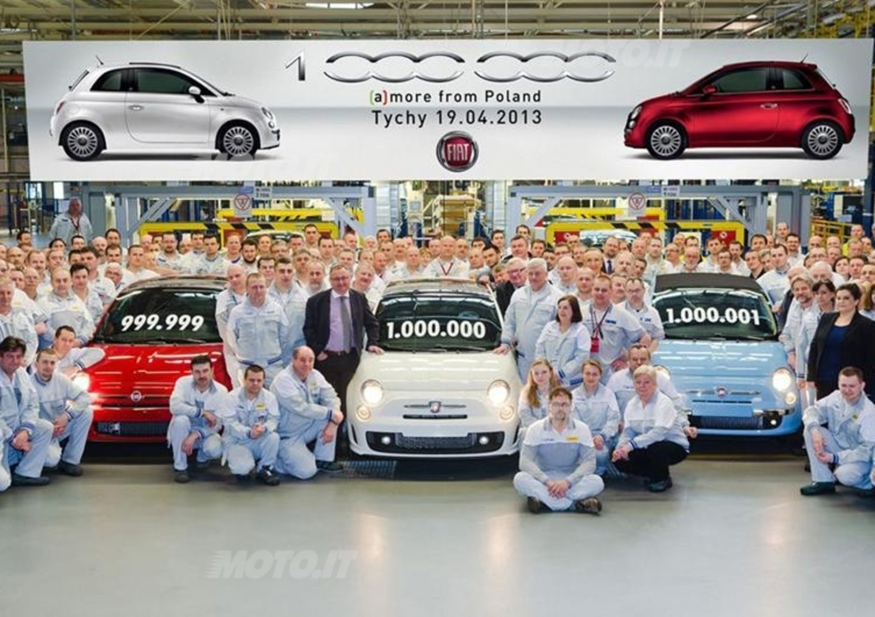 Fiat 500: prodotti 1 milione di esemplari a Tychy in Polonia