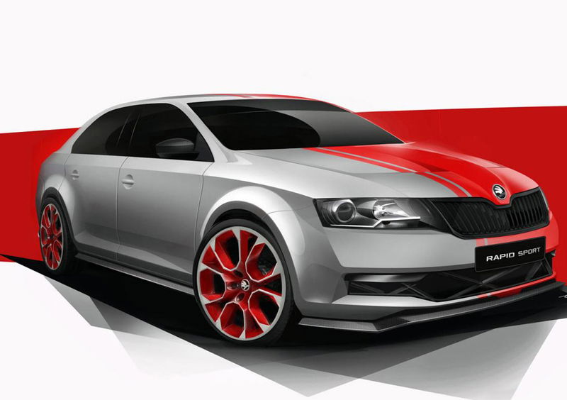 Skoda Rapid Sport concept: il teaser