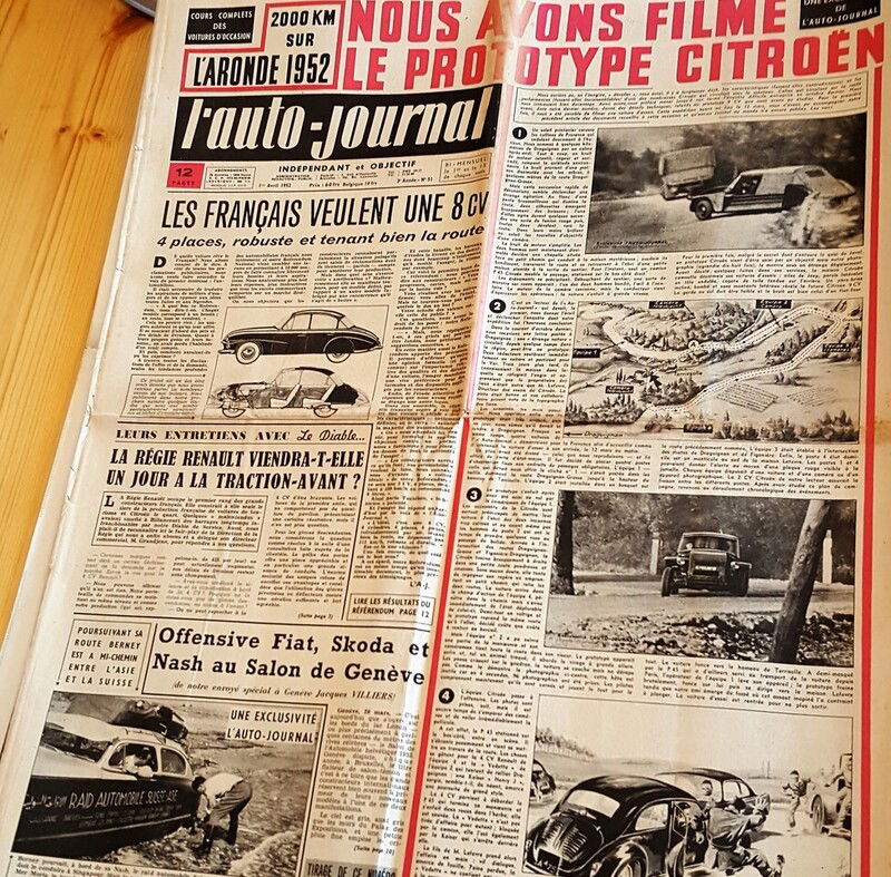 Il numero di aprile 1952 de l&#039;auto-journal