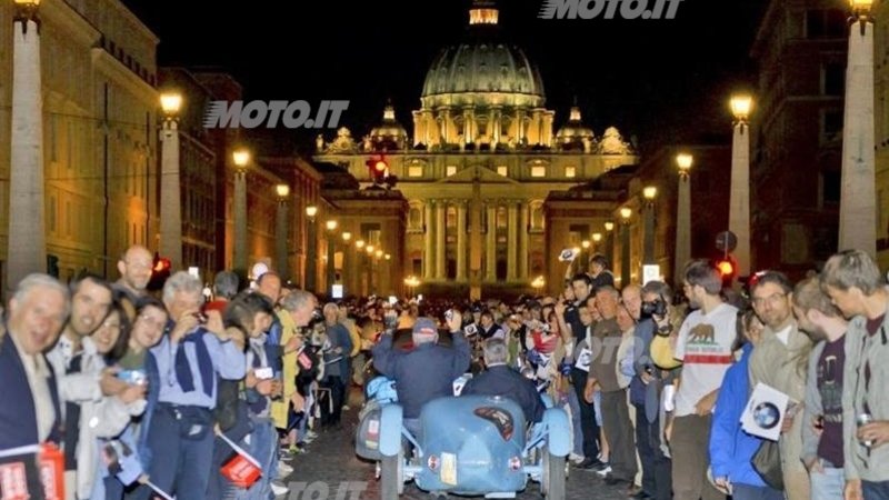 Mille Miglia 2013: la Freccia Rossa &egrave; giunta a Roma