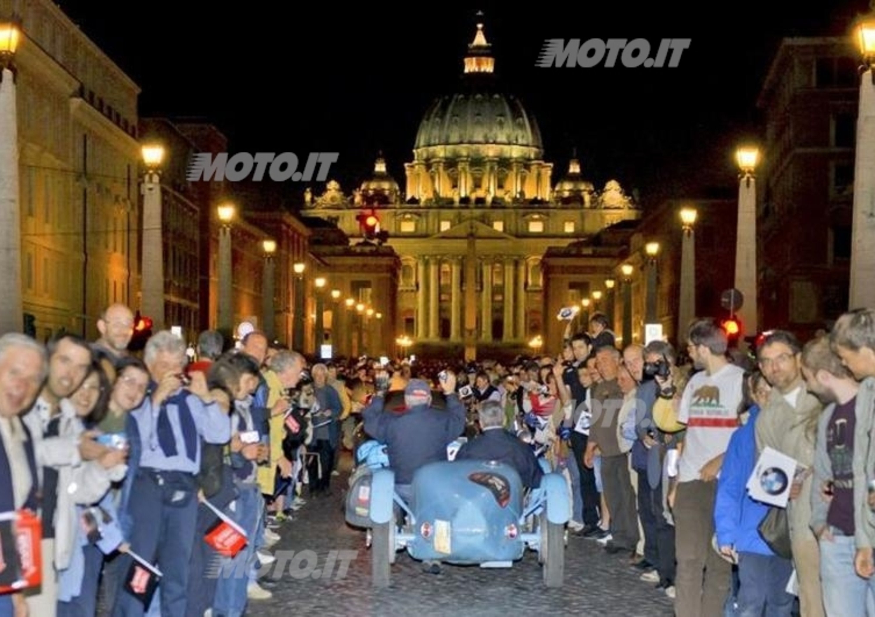 Mille Miglia 2013: la Freccia Rossa &egrave; giunta a Roma