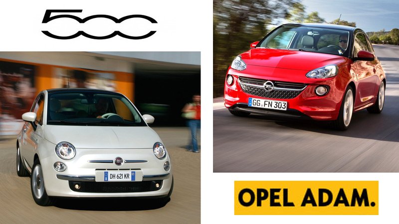 Fiat 500 vs Opel Adam