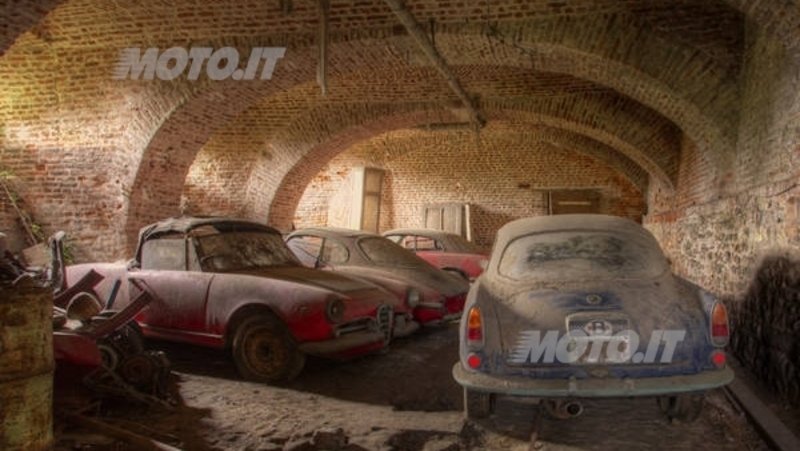Alfa Romeo: rinvenuti sei esemplari da collezione in un castello abbandonato