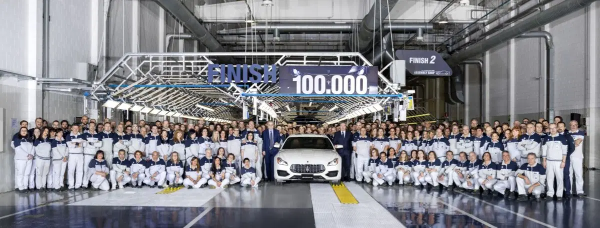Maserati: a Grugliasco prodotte 100.000 vetture