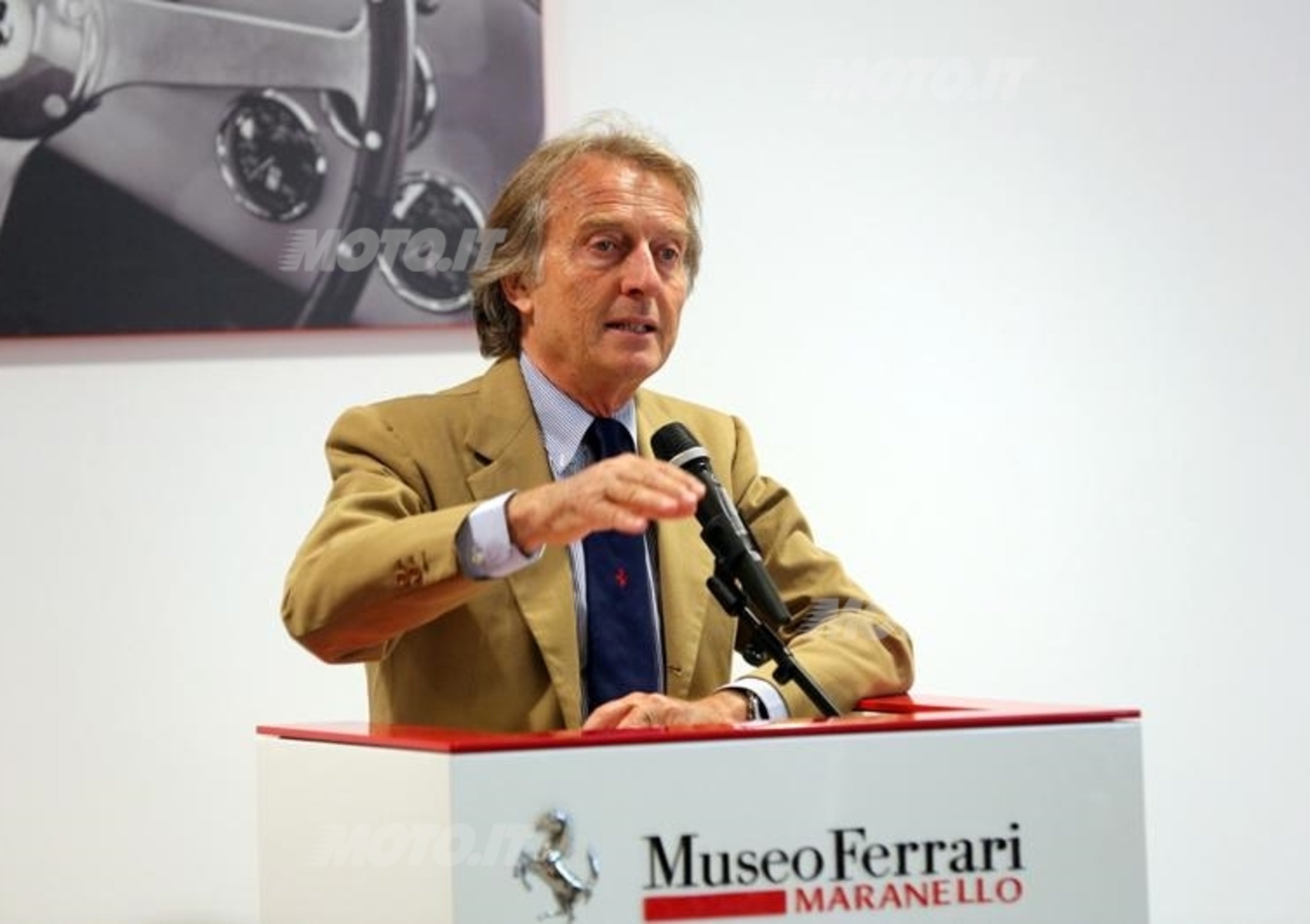 Montezemolo: &laquo;E&rsquo; allarmante che la Ferrari venda in Italia solo il 3% della sua produzione&raquo;