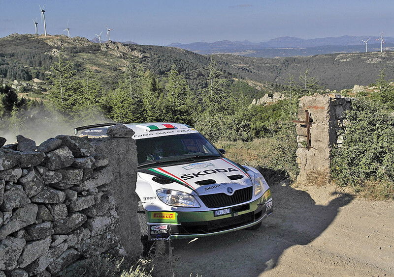 CIR 2013. Costa Smeralda. L&rsquo;Italiano &egrave; la sfida a due delle Super 2000, Andreucci (Peugeot 207) contro Scandola (Skoda Fabia)