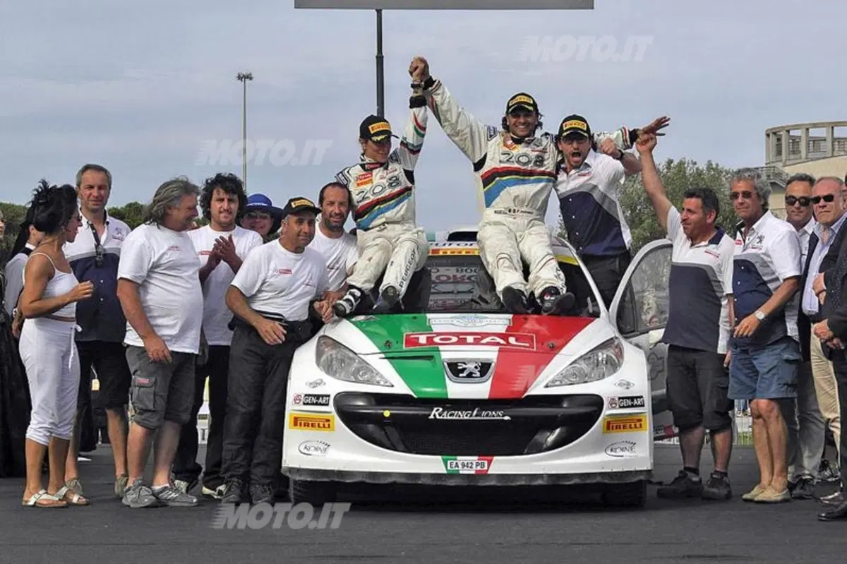 CIR 2013. Costa Smeralda. Paolo Andreucci, Anna Andreussi  e Peugeot 207 S2000 Overall