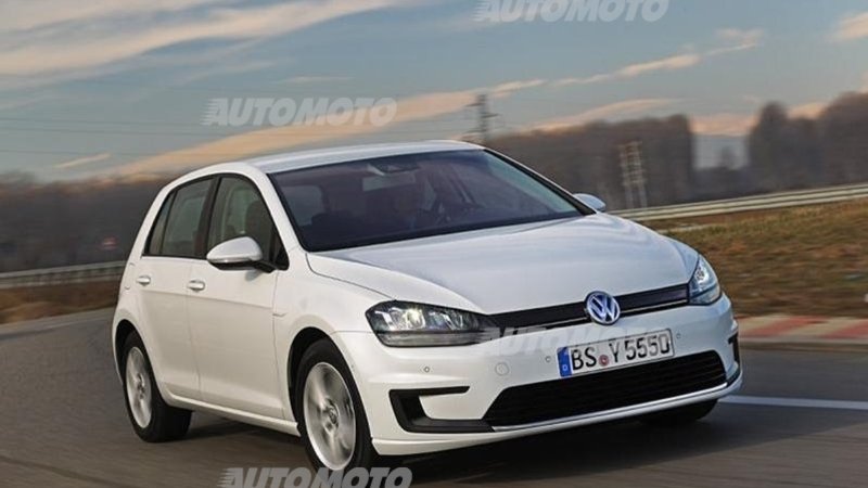 Volkswagen e-Golf: le prime immagini della variante elettrica