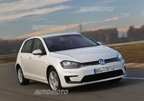 Volkswagen e-Golf: le prime immagini della variante elettrica