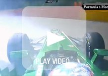 F1 Belgio 2013: brutto incidente in FP2 per la Caterham di Van Der Garde