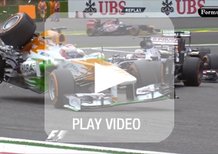 F1 Spa 2013: l'incidente di Maldonado e Di Resta in Belgio