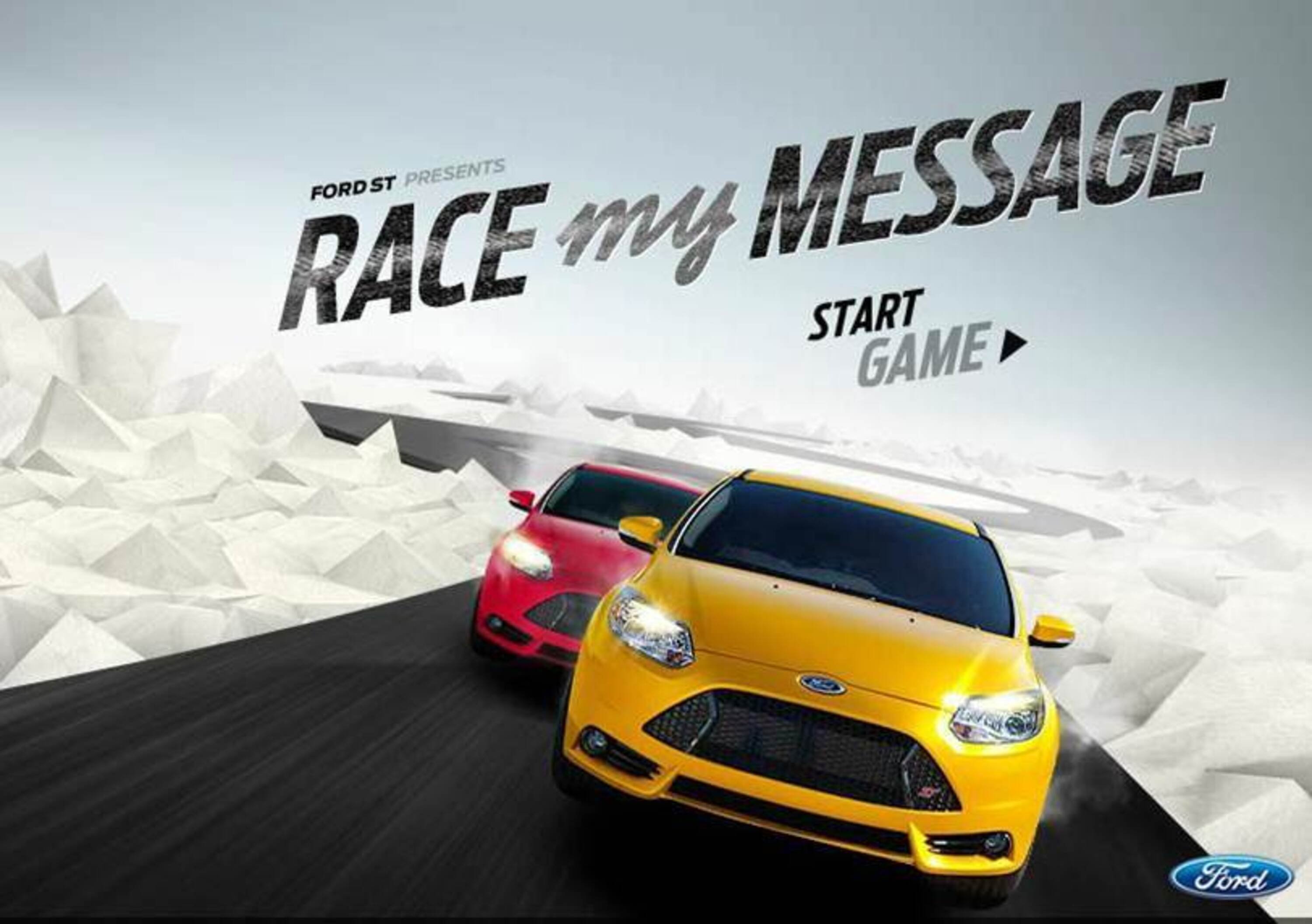 Race My Message: un videogioco di corse automobilistiche on line marchiato Ford