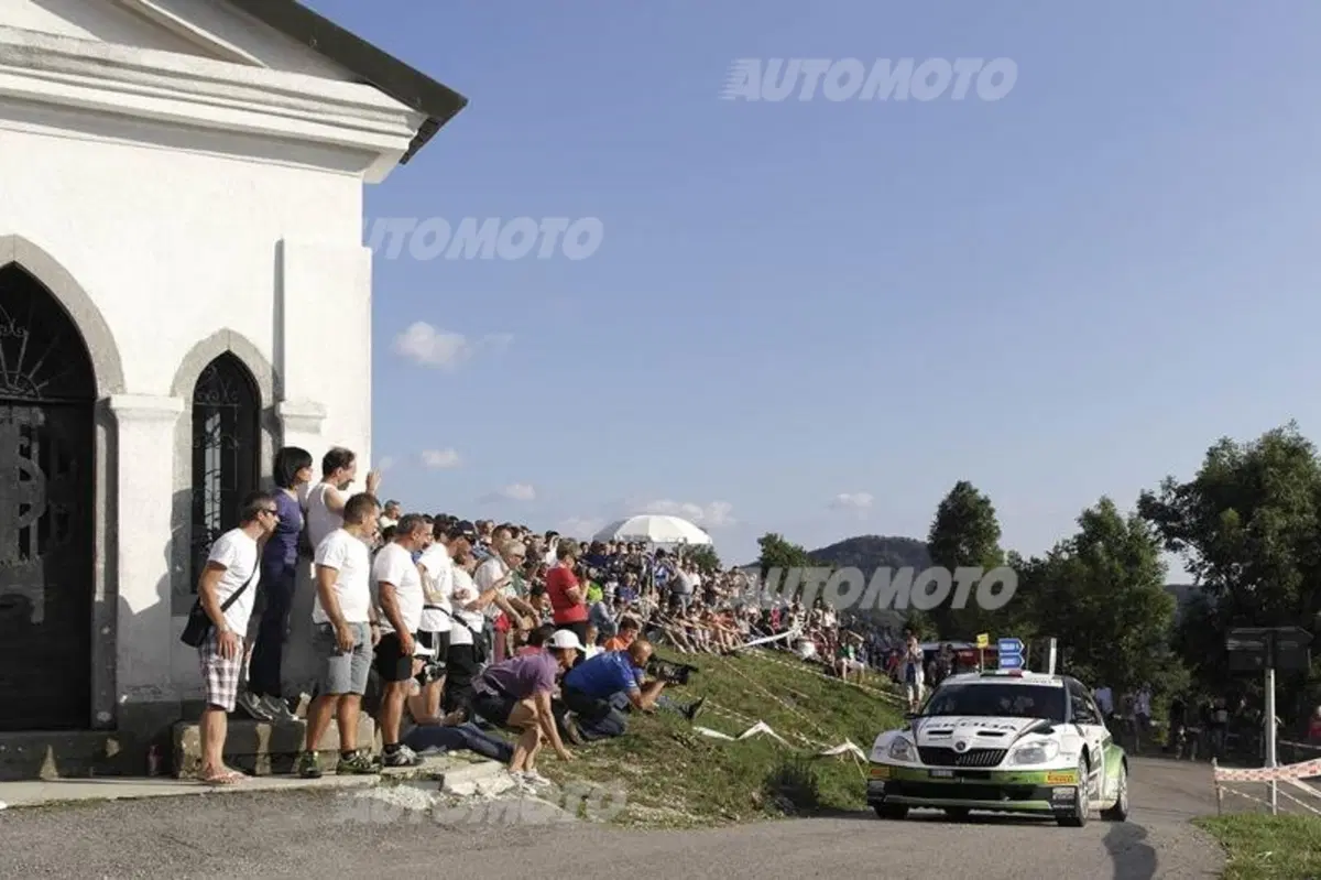 CIR 2013. Umberto Scandola (Skoda Fabia) solitario in testa al Rally del Friuli Venezia Giulia (4)