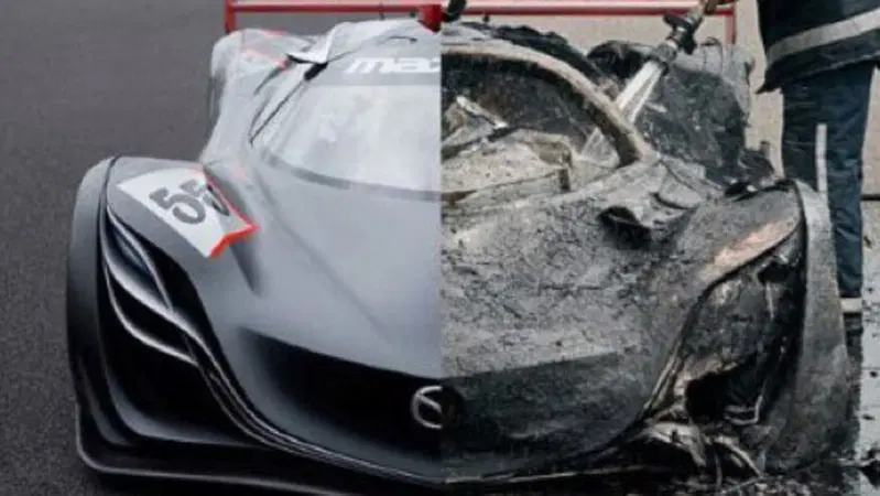 Mazda Furai concept: in fiamme l'unico esemplare esistente