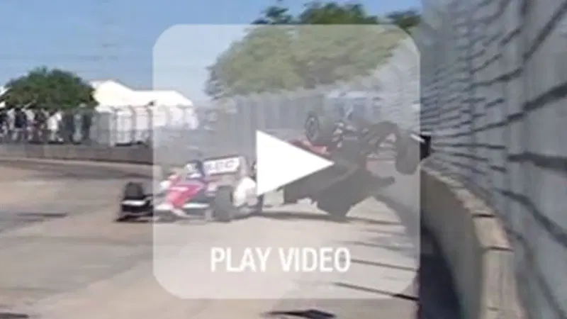 Formula Indy: un incredibile incidente per Franchitti nella gara di Houston
