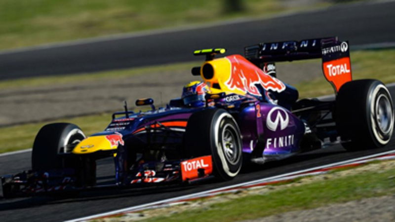 F1 GP Giappone 2013: Webber si aggiudica le qualifiche