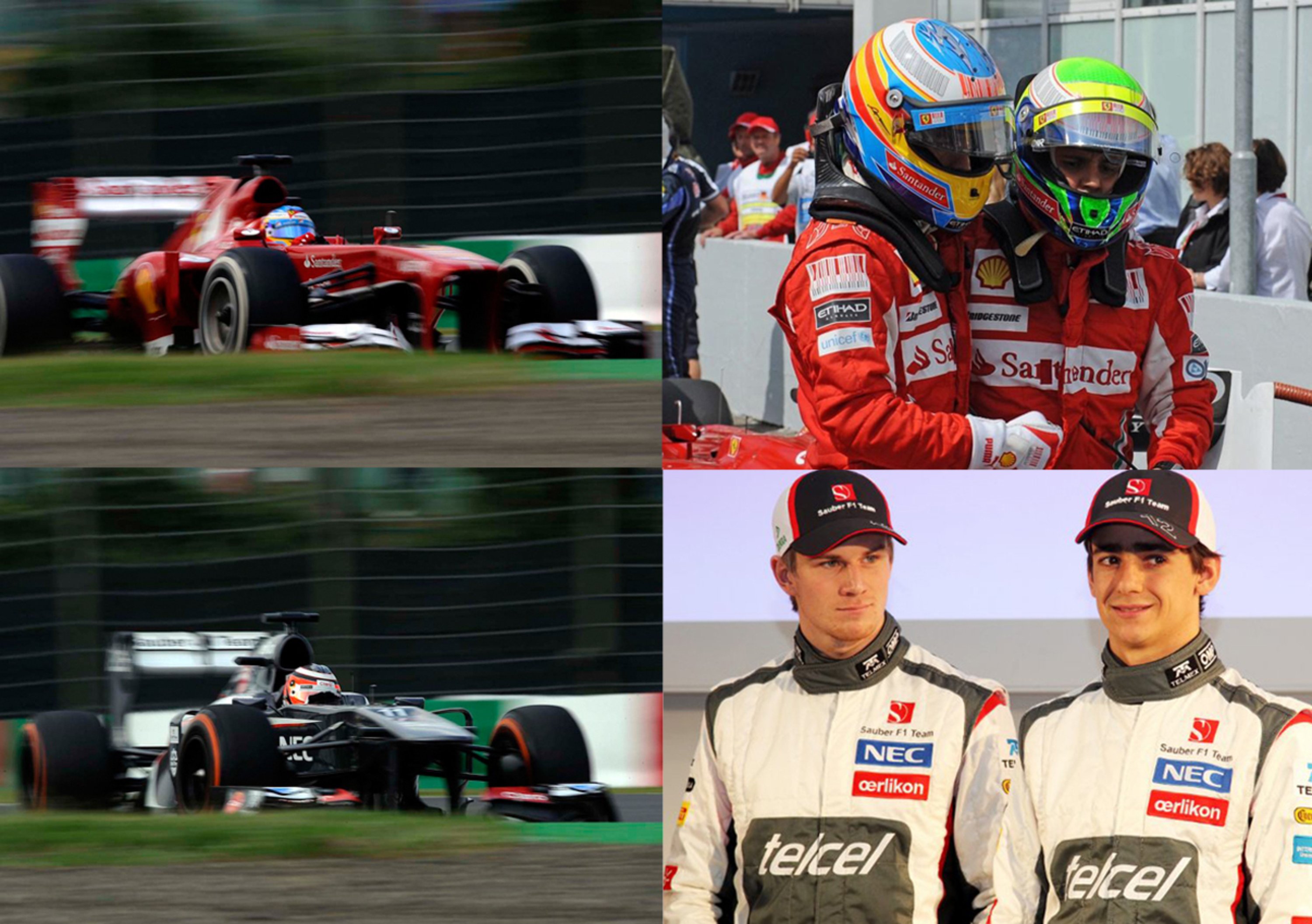 F1 Giappone 2013: l&#039;entusiasmo dei piloti Sauber, l&#039;amarezza dei Ferraristi