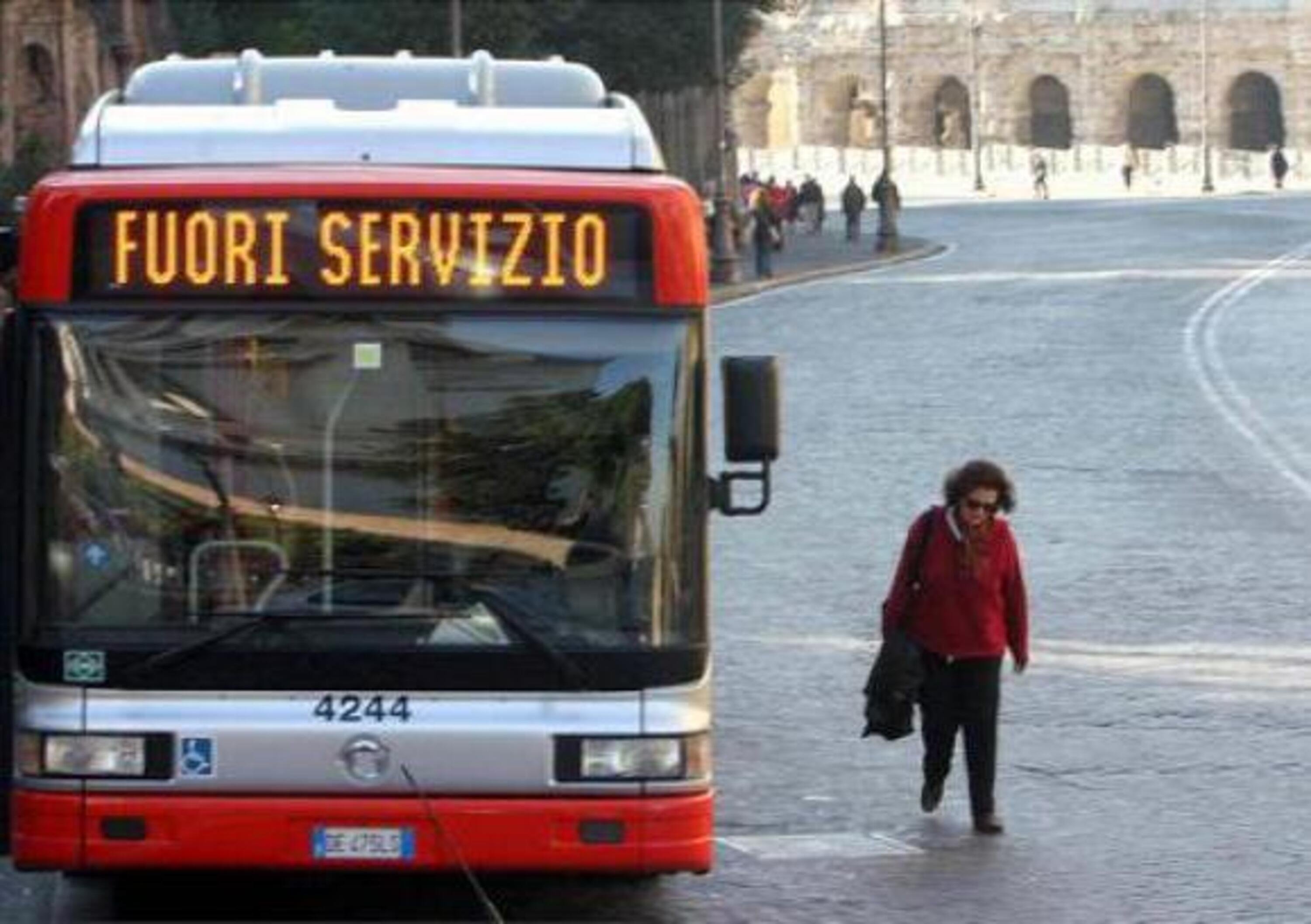 Roma: sciopero dei bus gioved&igrave; 15