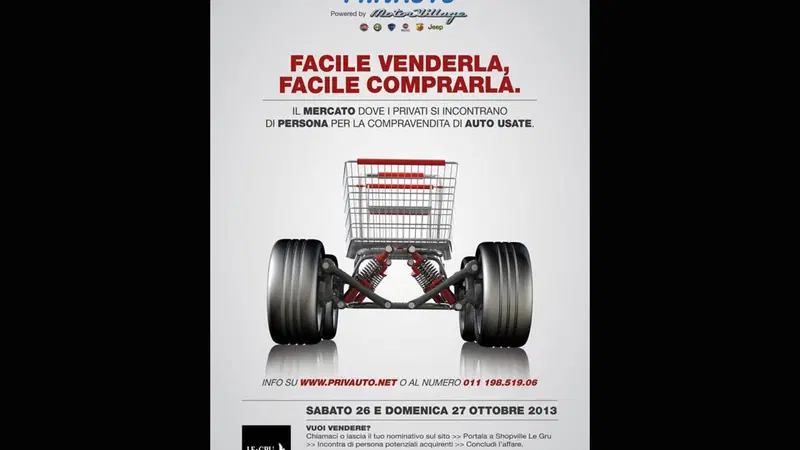 Privauto: il 26 e il 27 ottobre al Fiat Motor Village l'evento dedicato all'usato