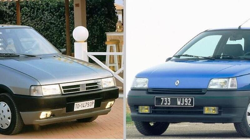 5 lustri fa, Confronto: Fiat Uno Vs Renault Clio I