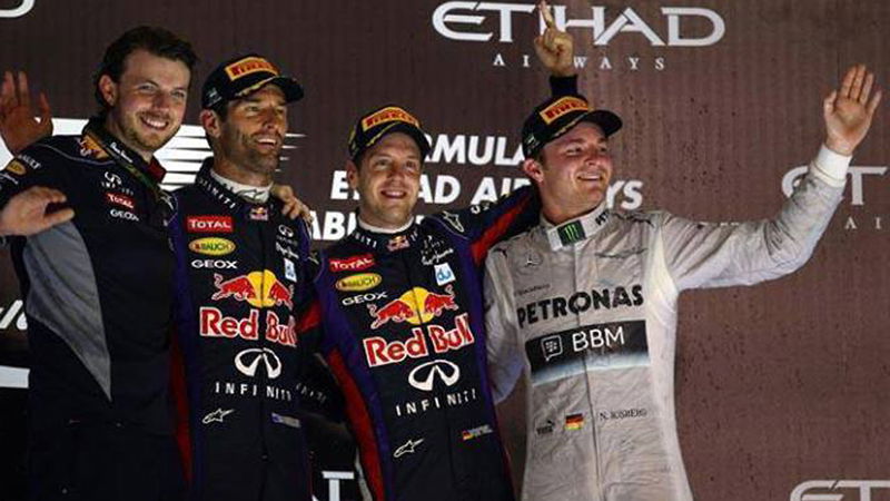 Formula 1 GP Abu Dhabi 2013: le voci dal podio