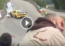 Cronoscalata Pedavena 2016: Ferrari F430 GT3 crash [Video]