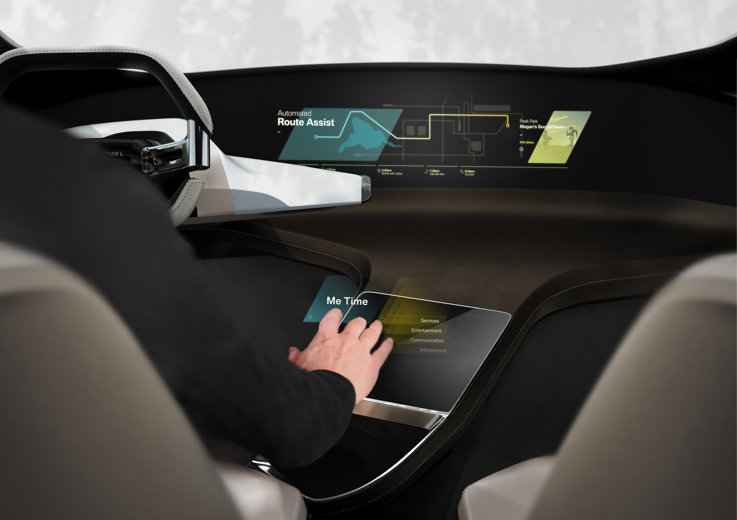 BMW, al CES 2017 il concept di un touchscreen virtuale