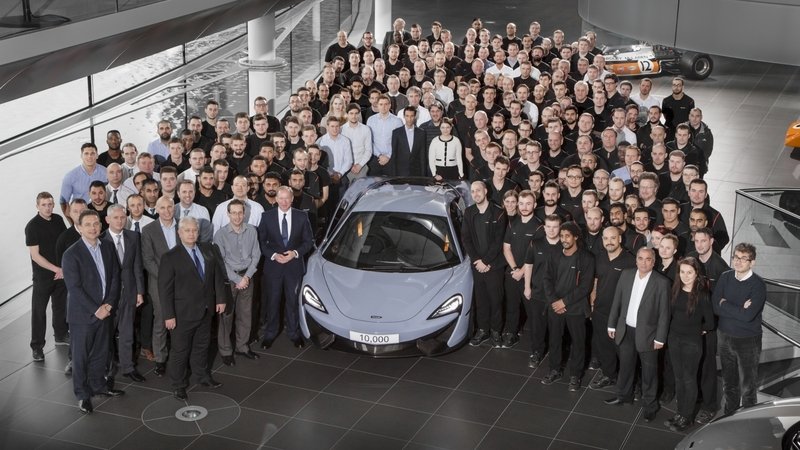 McLaren: prodotta l&#039;auto numero 10.000