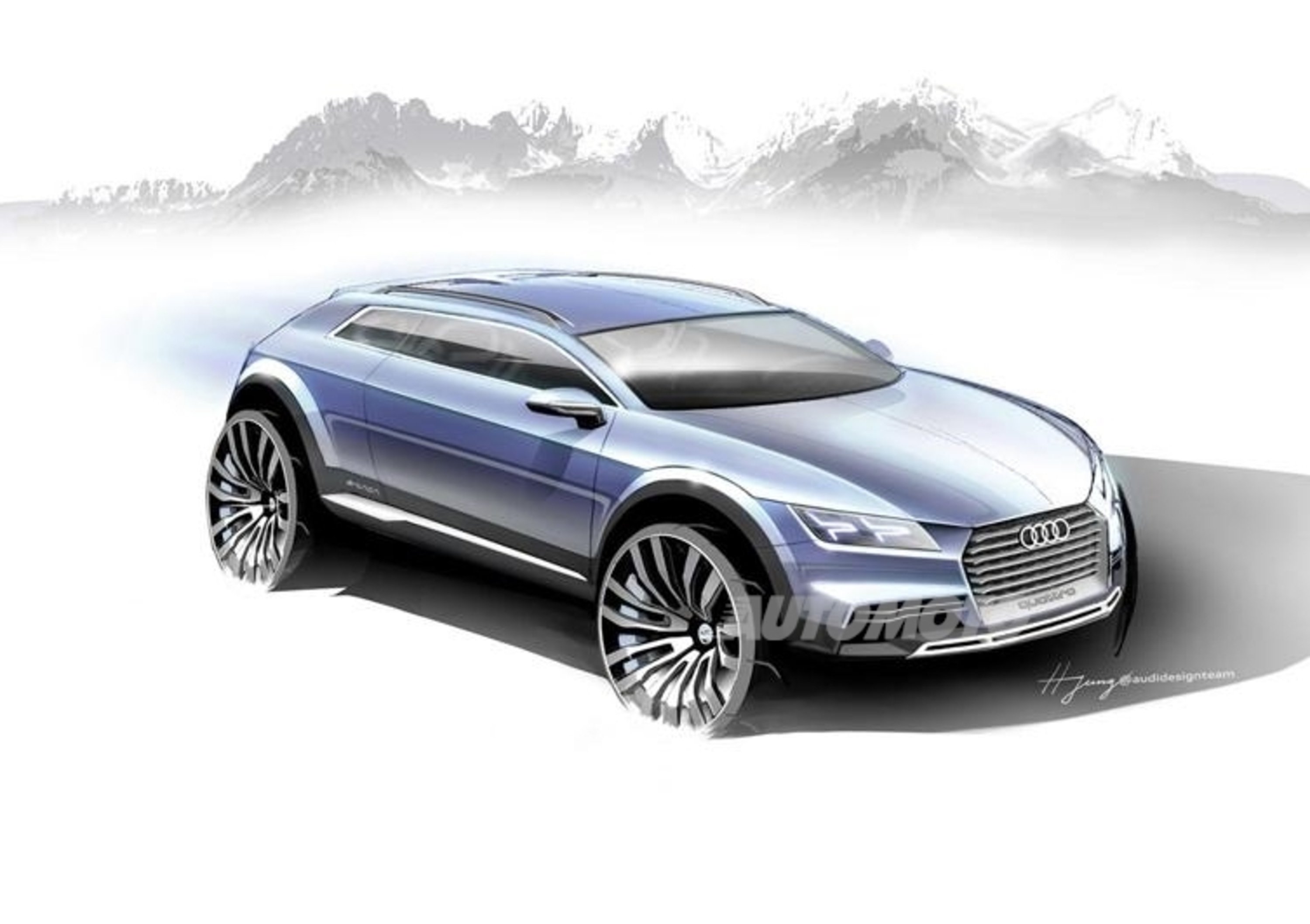 Audi: il concept di una nuova crossover coup&eacute; per Detroit