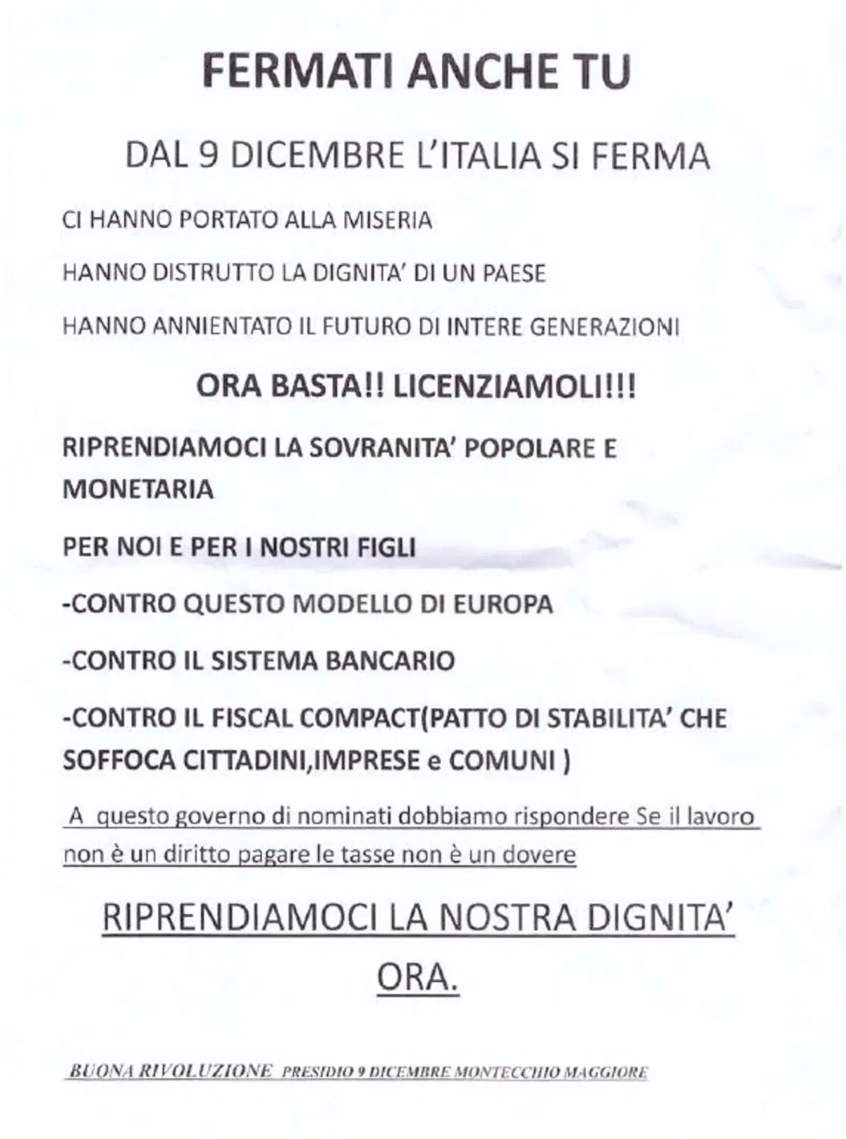 Sciopero dei forconi: disagi sulle strade italiane tra il 9 e il 10 dicembre (2)