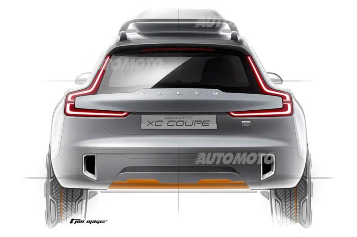 Volvo Concept XC Coupé: il teaser del prototipo che anticipa la futura XC90 (2)