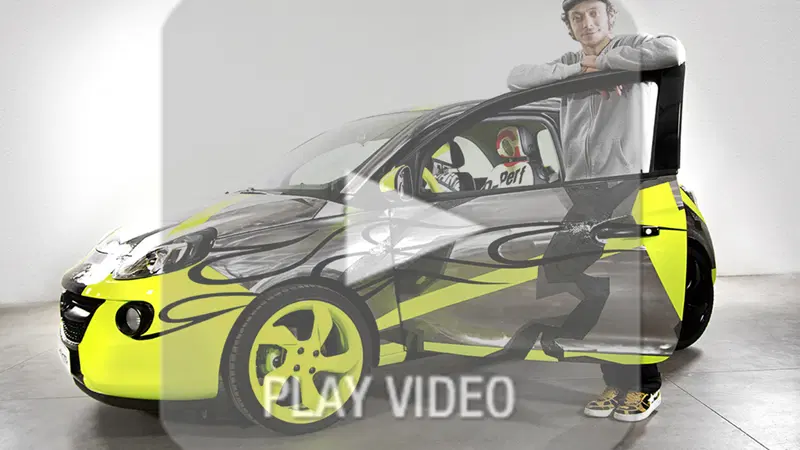 Opel Adam: al via l'asta benefica del modello personalizzato da Rossi e Drudi