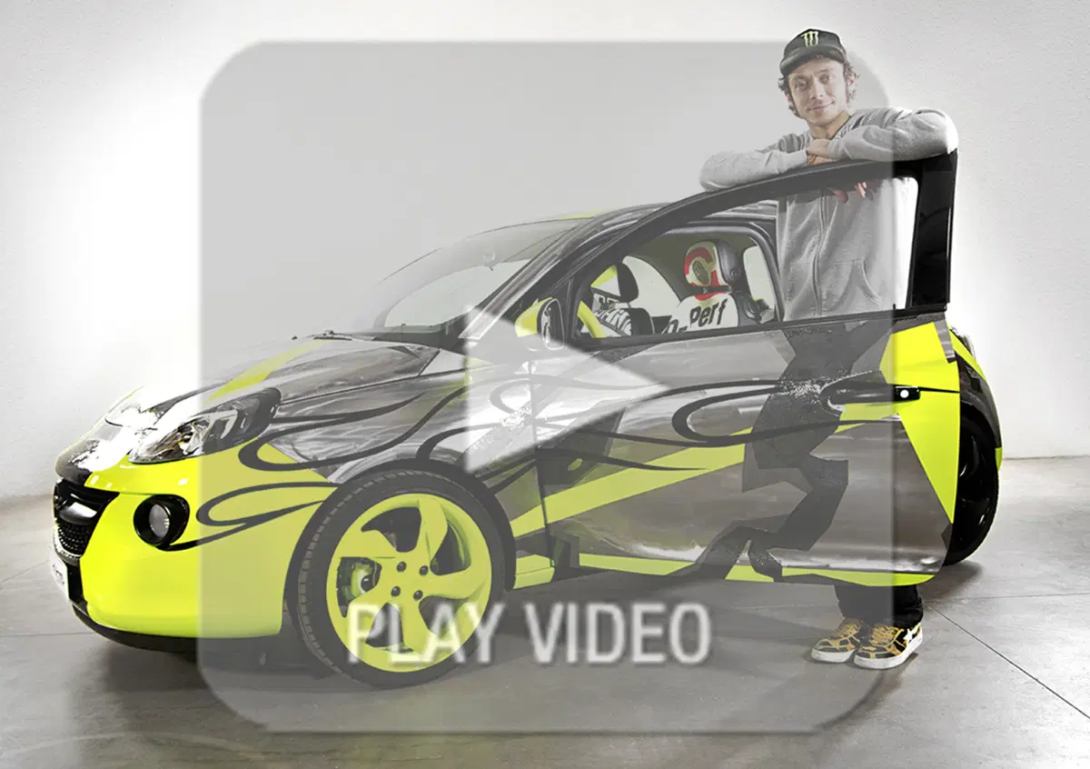 Opel Adam: al via l'asta benefica del modello personalizzato da Rossi e Drudi