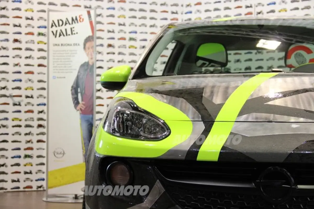 Opel Adam: al via l'asta benefica del modello personalizzato da Rossi e Drudi (9)