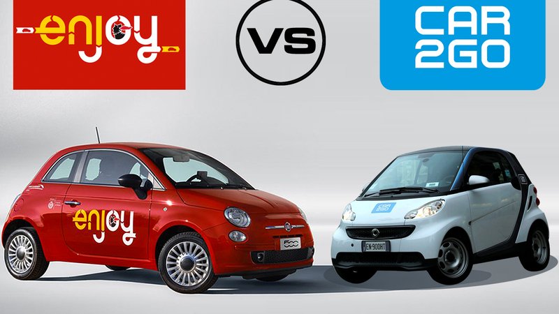 car2go vs Enjoy, car sharing a confronto: quale e come scegliere