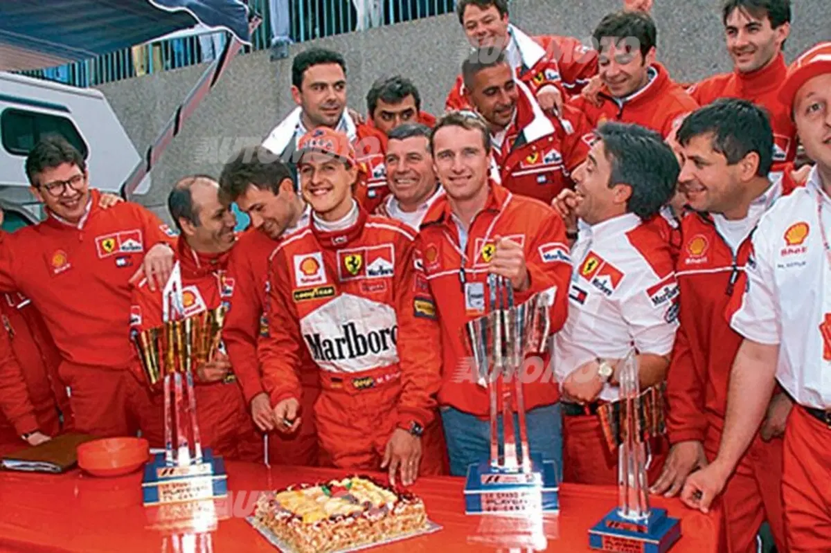 Schumacher: le 20 foto più belle delle vittorie in Ferrari (3)