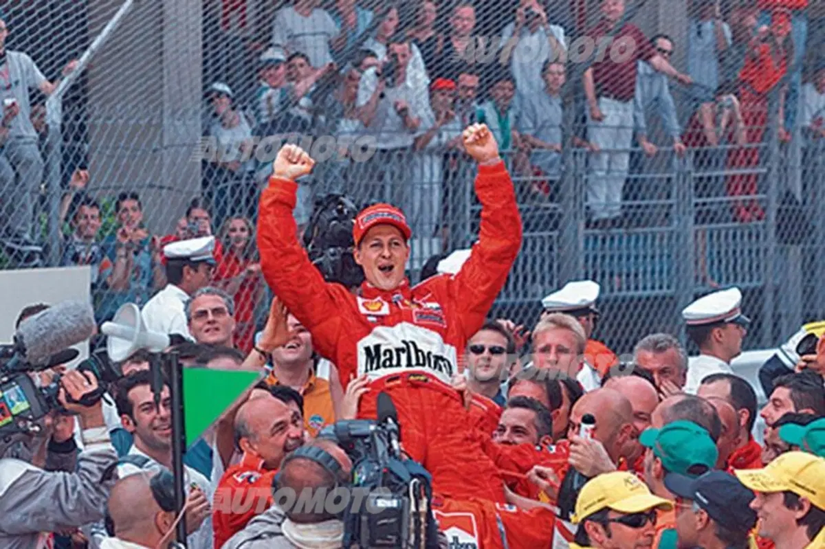 Schumacher: le 20 foto più belle delle vittorie in Ferrari (10)