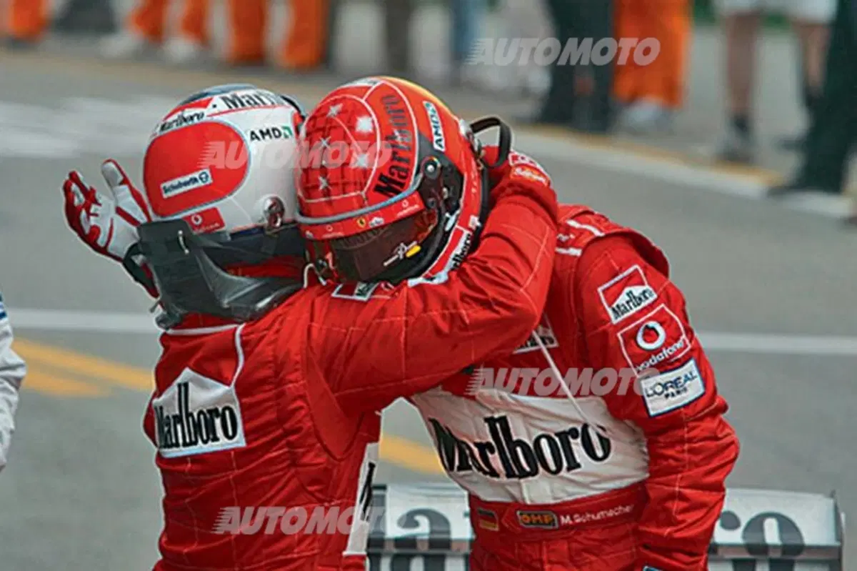 Schumacher: le 20 foto più belle delle vittorie in Ferrari (14)