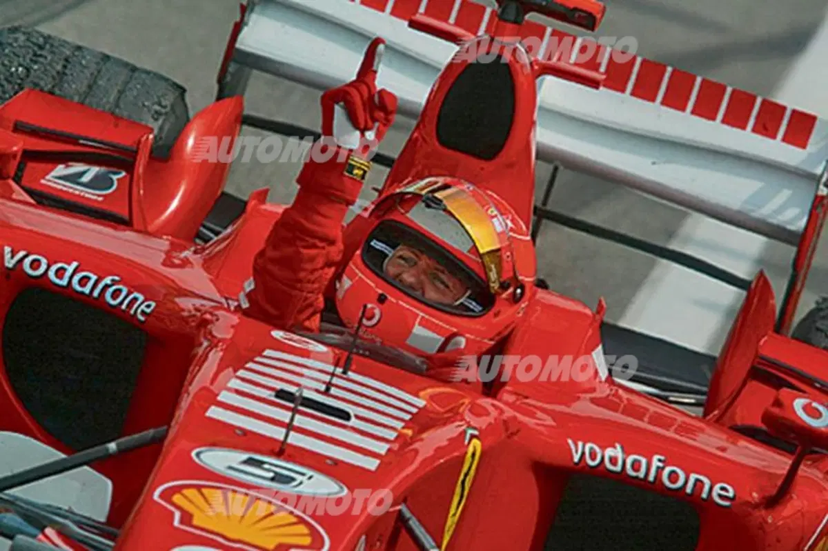 Schumacher: le 20 foto più belle delle vittorie in Ferrari (20)