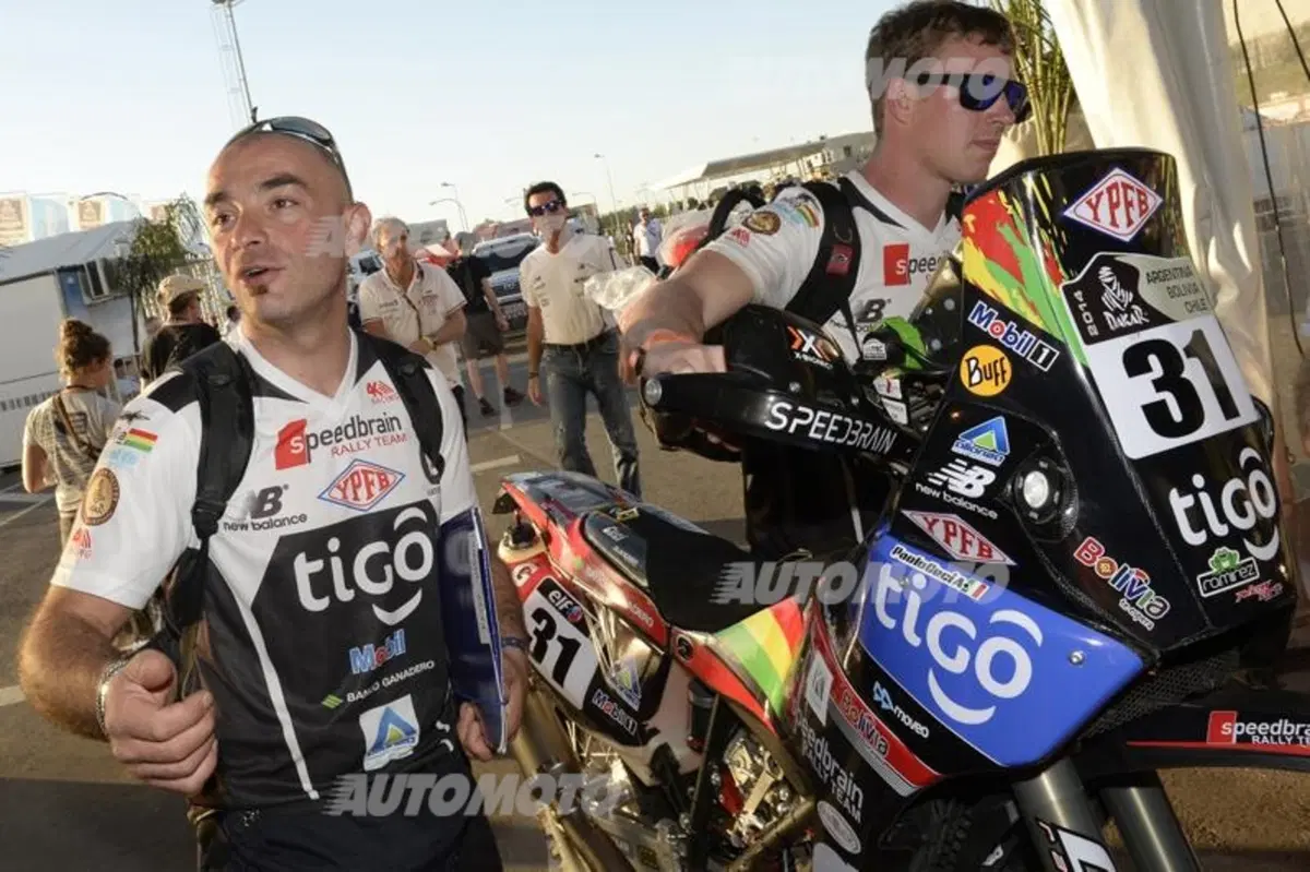 Dakar 2014, Prima Tappa. Joan Barreda (Honda), Ignacio Casale (Quad Yamaha), e Carlos Sousa (Haval) i primi leader (34)