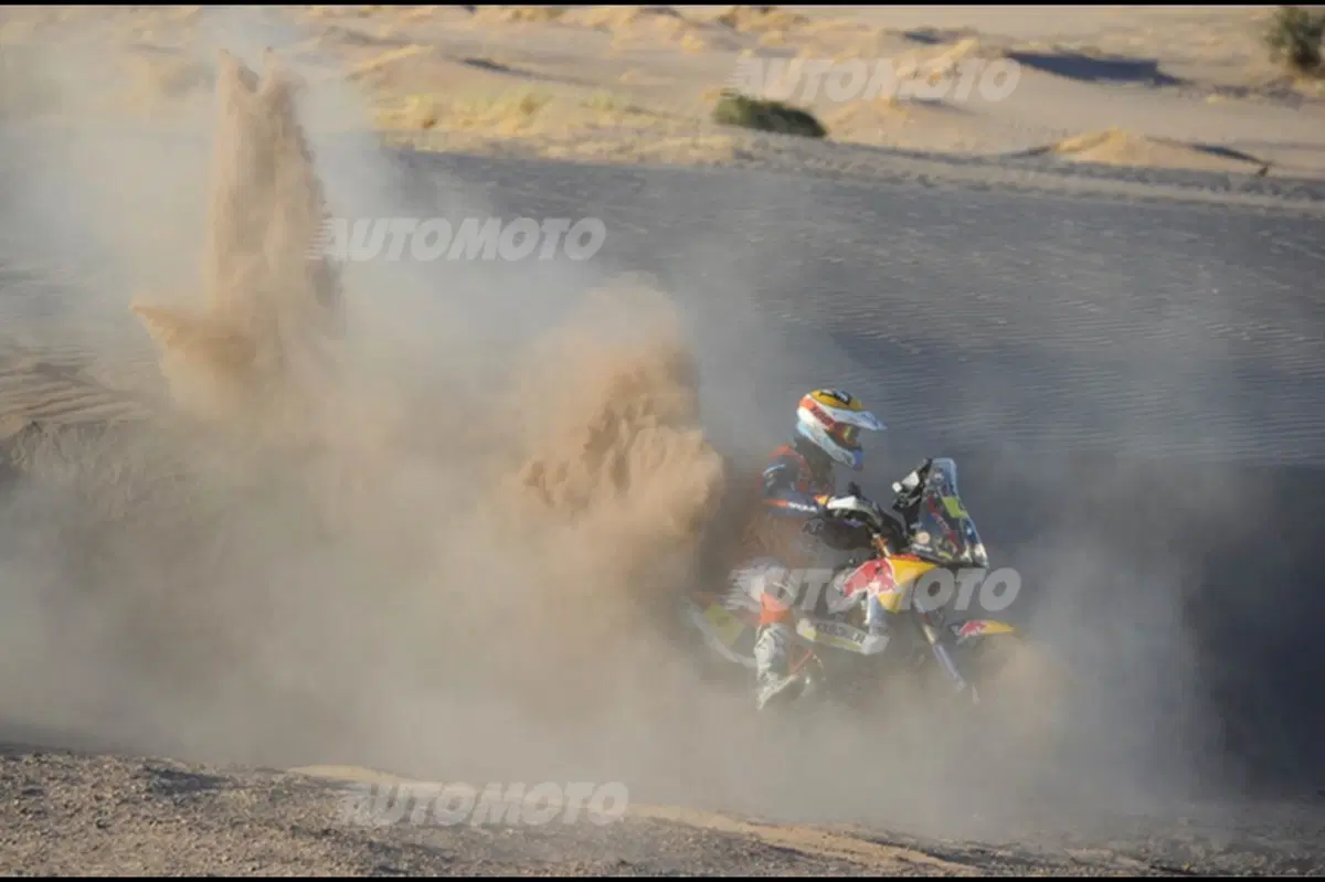 Dakar 2014, tappa 6. Duclos (Sherco) e Peterhansel (Mini All4 Racing) (11)