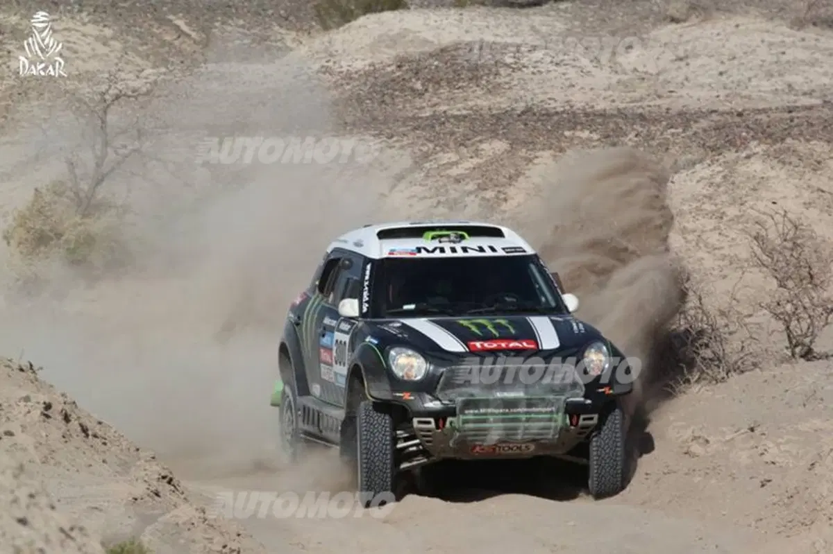 Dakar 2014, tappa 6. Duclos (Sherco) e Peterhansel (Mini All4 Racing) (18)