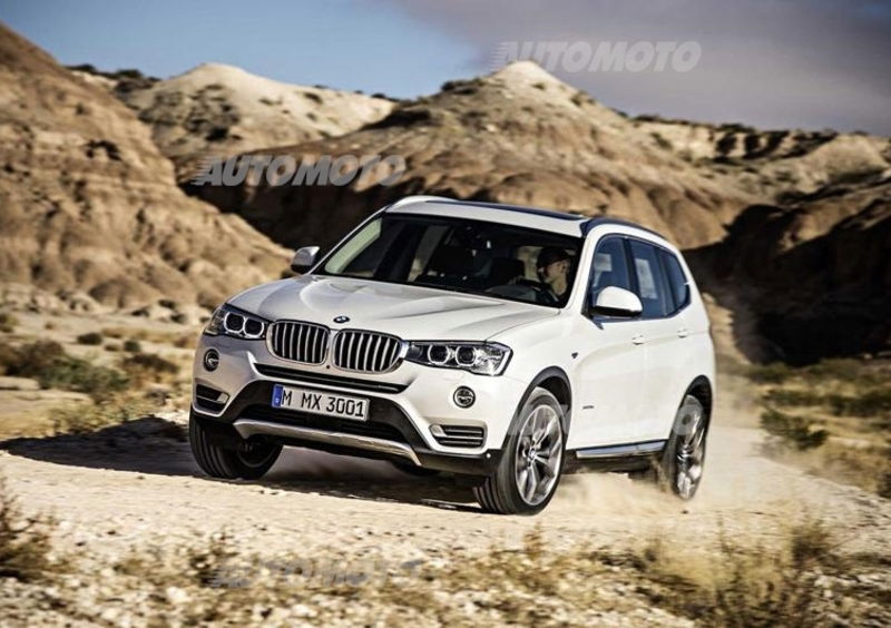 BMW X3 restyling: nuove soluzioni stilistiche e un 2.0 diesel di ultima generazione