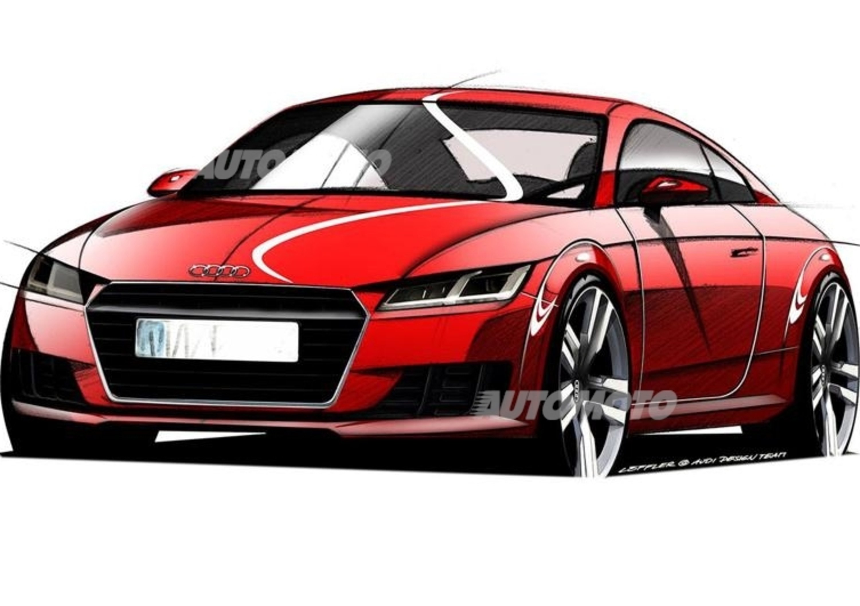 Nuova Audi TT: i primi disegni ufficiali