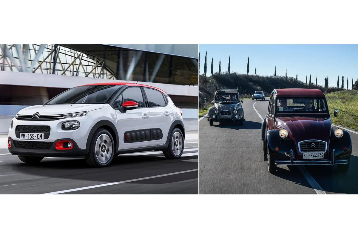 Confronto Heritage, Citroen: 2CV Vs C3